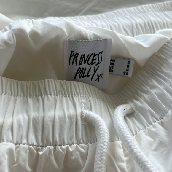 PRINCESS POLLY WHITE PARACHUTE CARGO PANTS - Picture 5 of 7